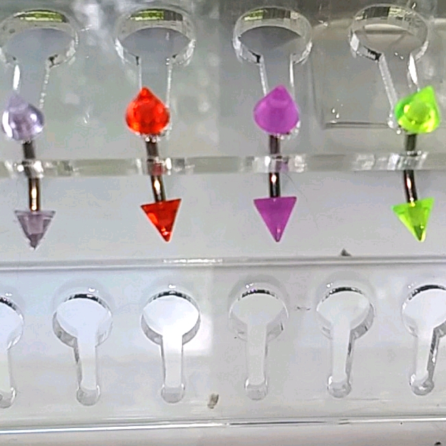 Uv Spike EyebrowVertical Labret Rings